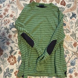 Lands' End Green Long Sleeve Shirt